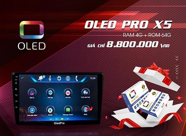 DVD Android oled pro x5 giá rẻ