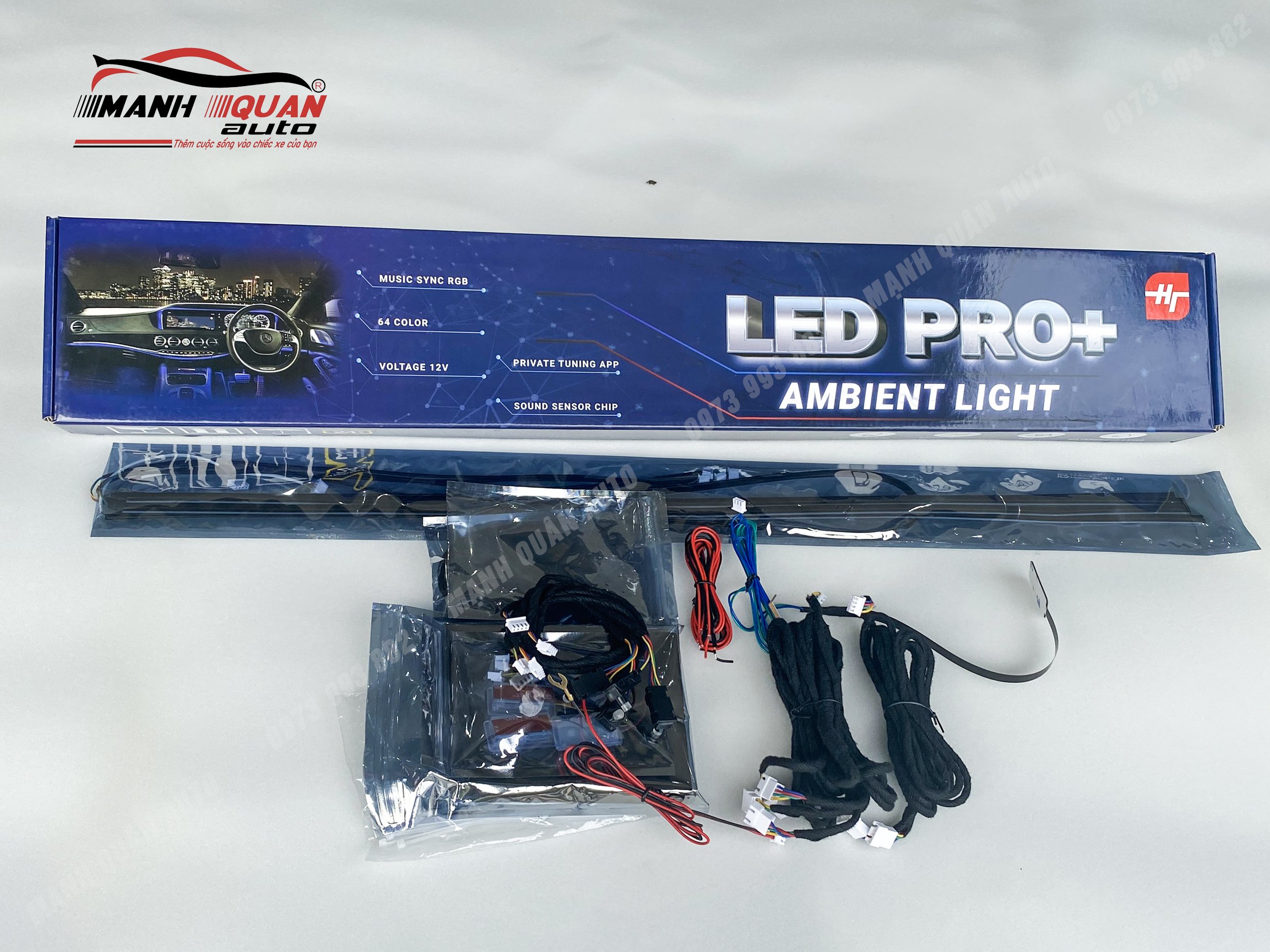 Bộ led viền nội thất ô tô LED PRO+